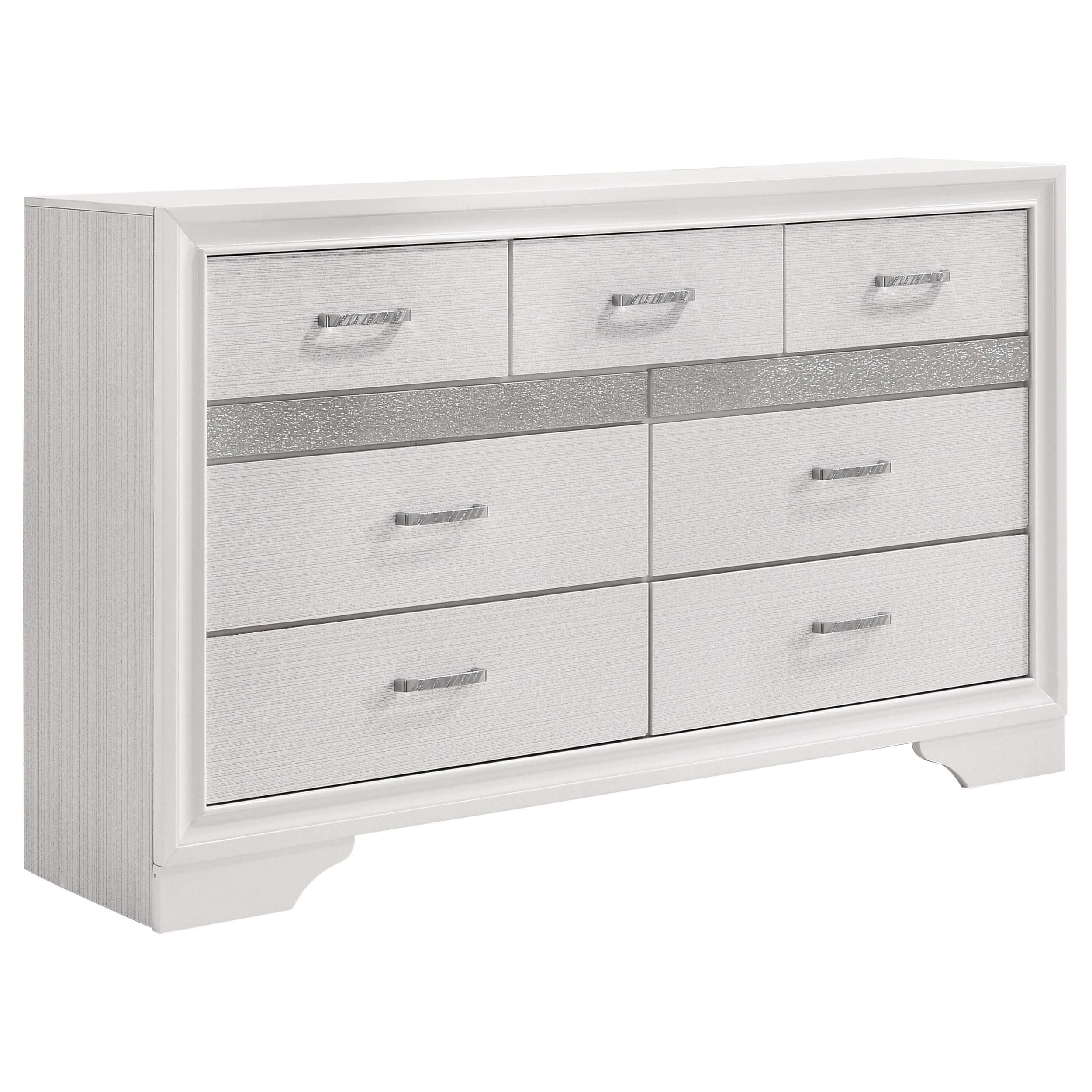 Juego de dormitorio completo Miranda de 5 piezas blanco