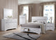 Juego de dormitorio Miranda California King de 5 piezas, blanco