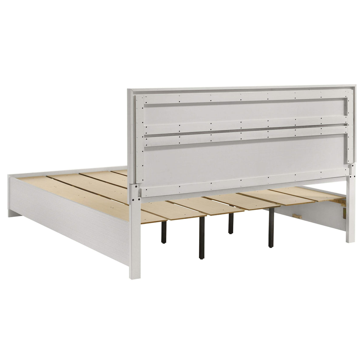 Juego de dormitorio Miranda California King de 5 piezas, blanco