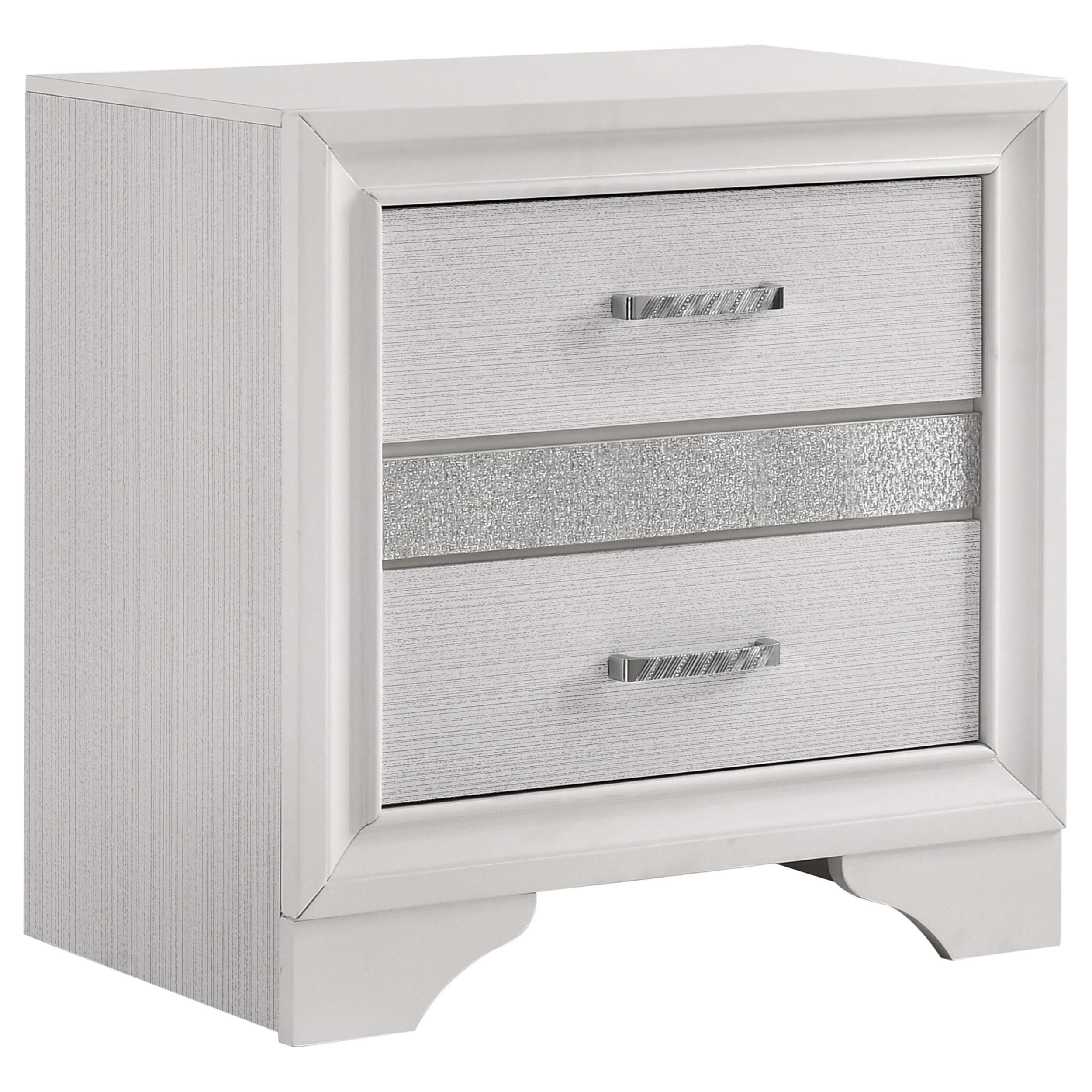 Juego de dormitorio Miranda California King de 5 piezas, blanco