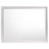 Juego de dormitorio Miranda de 4 piezas tamaño Queen en blanco