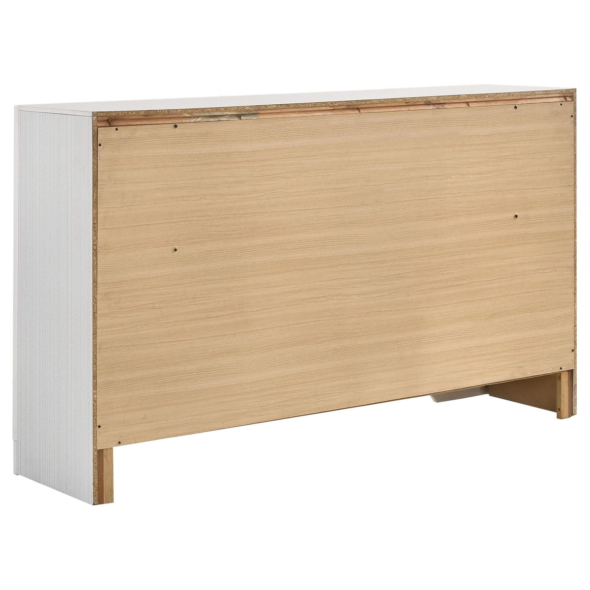 Juego de dormitorio doble Miranda de 5 piezas en blanco