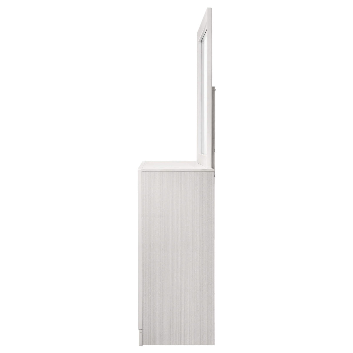 Cómoda Miranda de 7 cajones con espejo blanca
