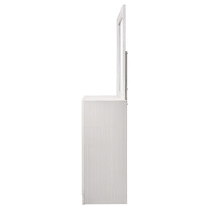 Cómoda Miranda de 7 cajones con espejo blanca