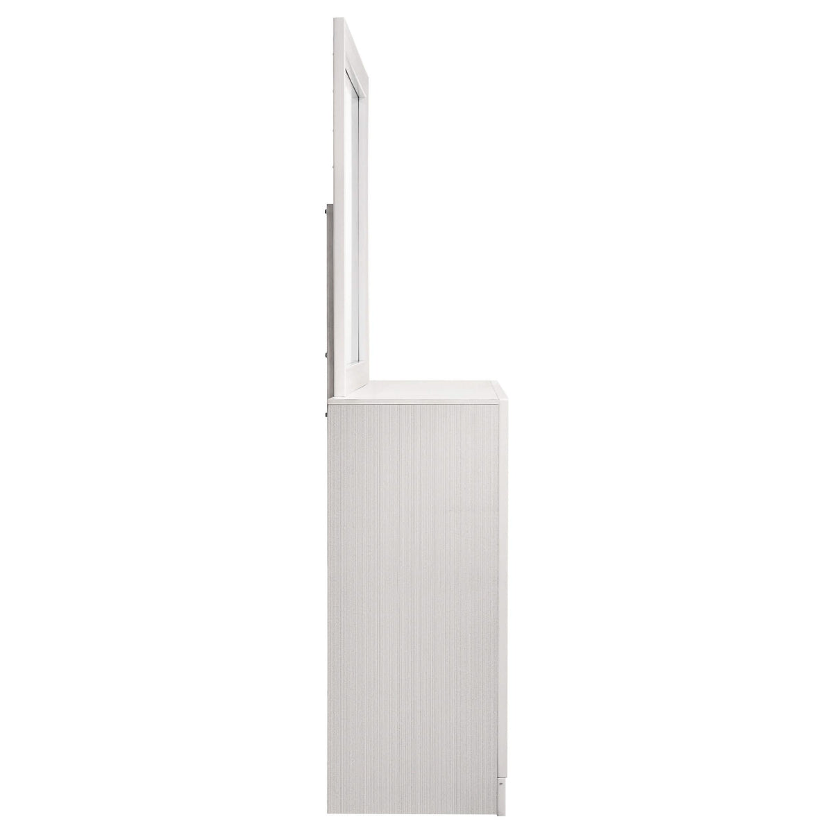 Cómoda Miranda de 7 cajones con espejo blanca