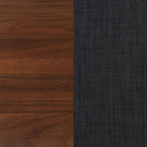 Cama de plataforma completa Robyn Wood en nogal oscuro