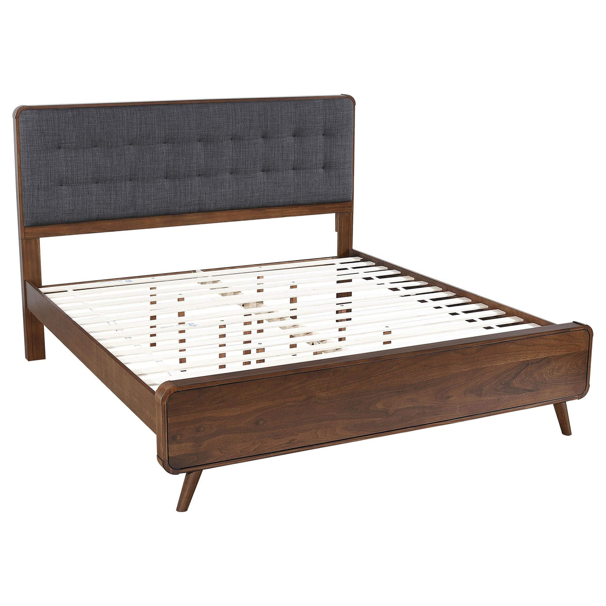 Juego de dormitorio Robyn Eastern King de 5 piezas en nogal oscuro