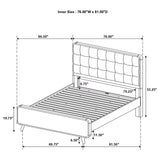 Juego de dormitorio Robyn Eastern King de 5 piezas en nogal oscuro