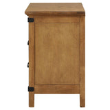 Brenner 3-drawer Nightstand Rustic Honey