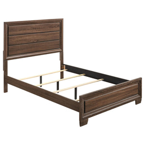Juego de dormitorio completo Brandon de 4 piezas en marrón cálido