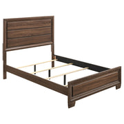 Brandon Wood Queen Panel Bed Warm Brown
