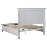 Juego de dormitorio Franco California King de 5 piezas en blanco desgastado