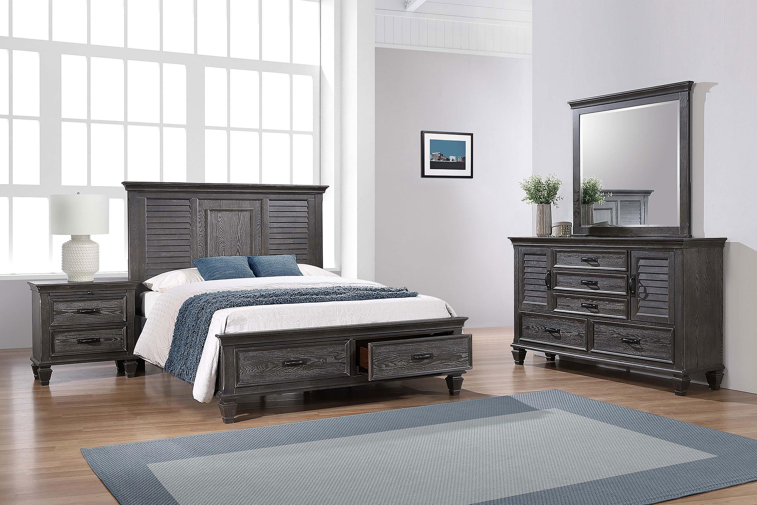 Franco 4-piece Queen Storage Bedroom Set Weathered Sage