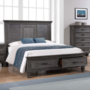 Franco Queen Platform Storage Bed Weathered Sage