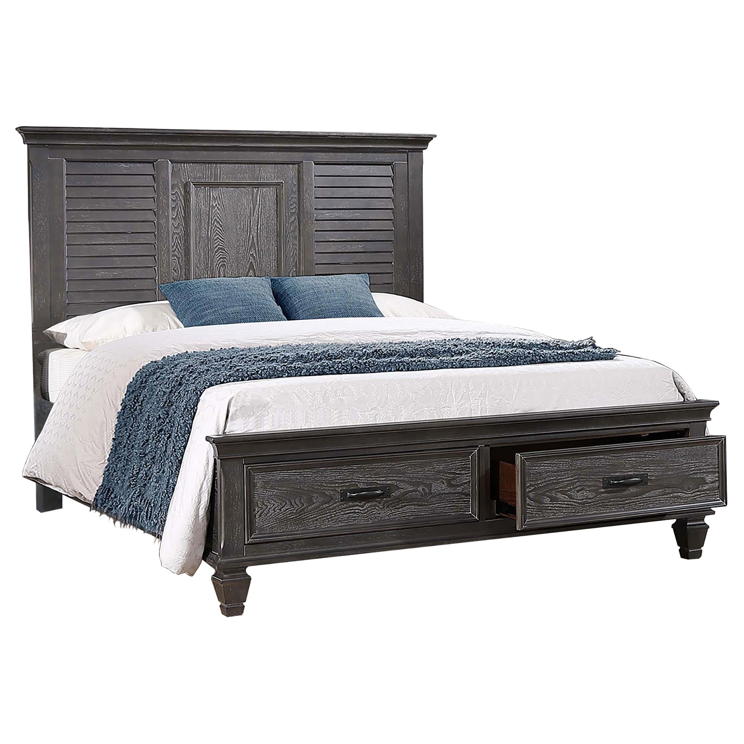 Franco Queen Platform Storage Bed Weathered Sage
