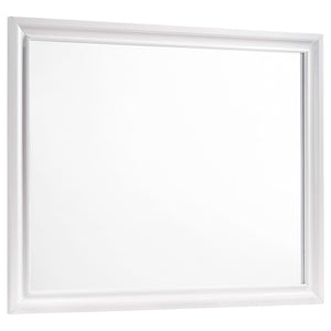 Juego de dormitorio Barzini Eastern King de 5 piezas, blanco