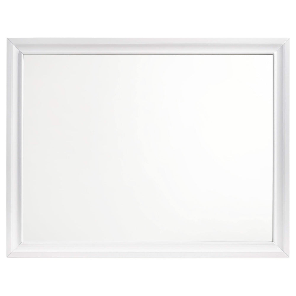 Juego de dormitorio Barzini Eastern King de 5 piezas, blanco