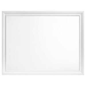 Juego de dormitorio Barzini Eastern King de 5 piezas, blanco