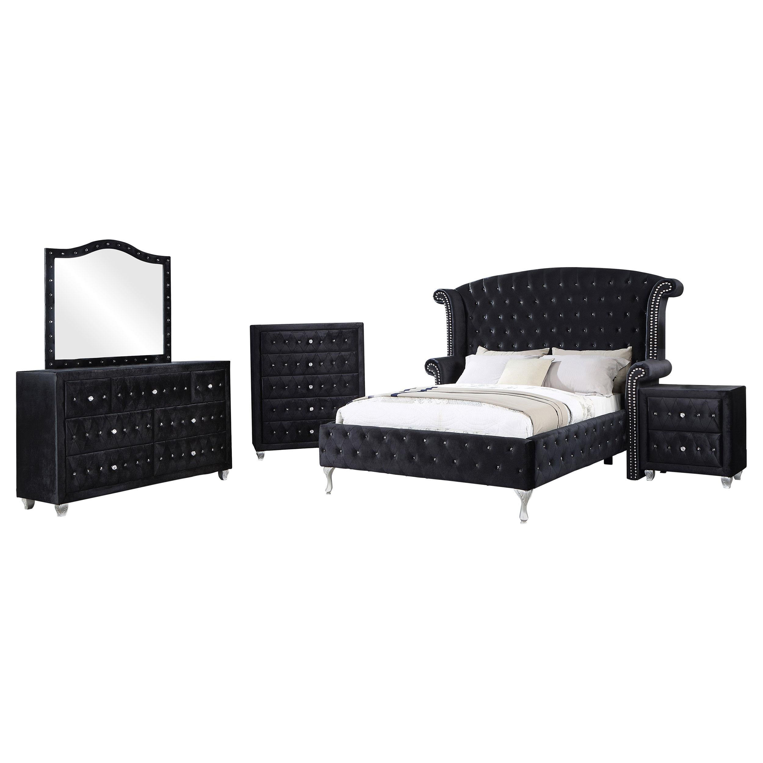 Deanna 5-piece Eastern King Bedroom Set Black