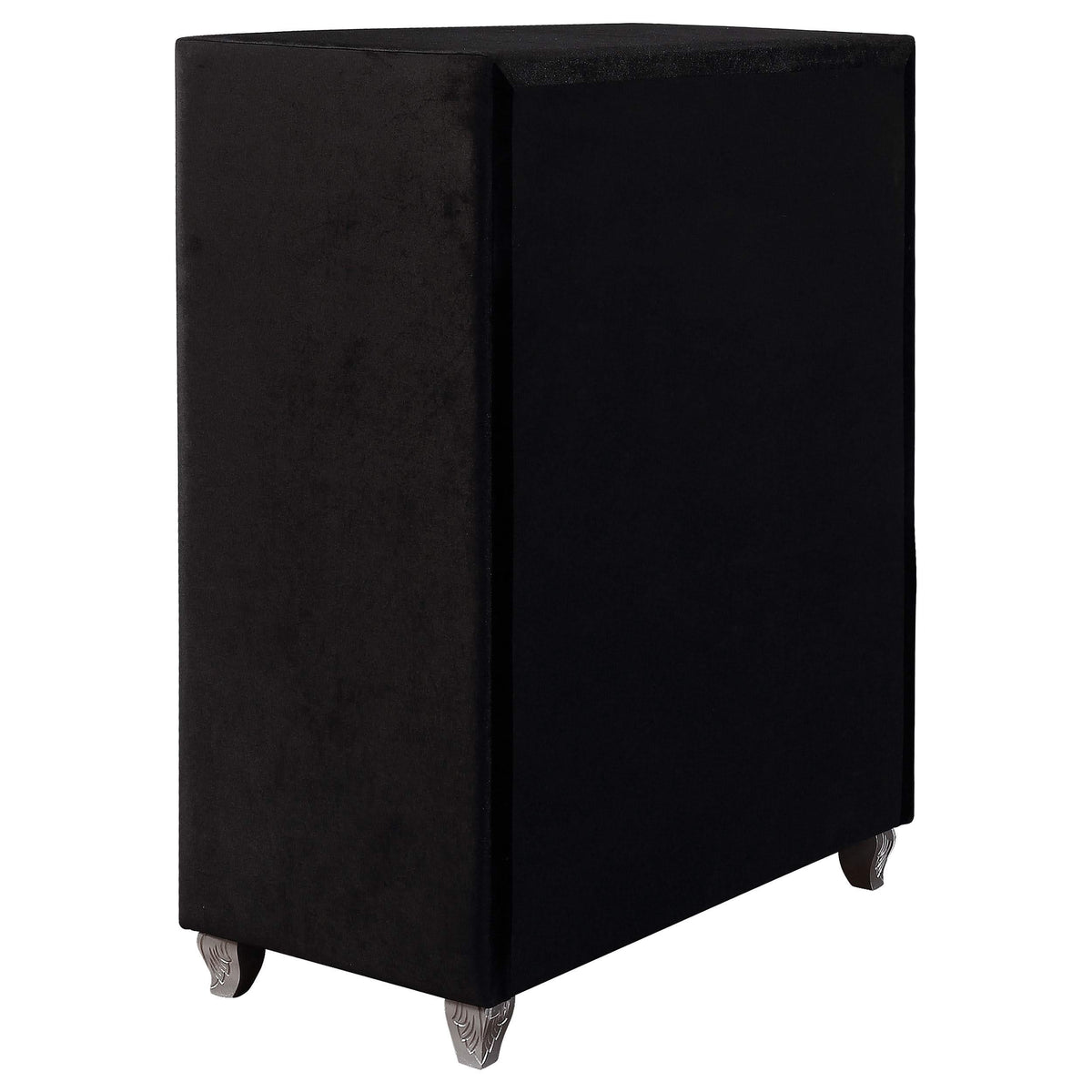 Juego de dormitorio Deanna California King de 5 piezas, color negro