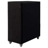 Juego de dormitorio Deanna California King de 5 piezas, color negro