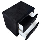 Juego de dormitorio Deanna California King de 5 piezas, color negro