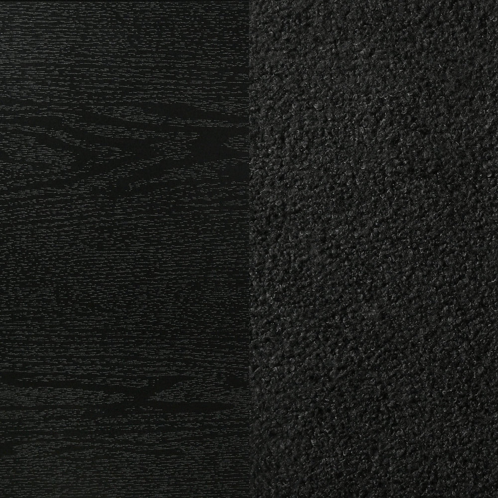 Miranda 54-inch Upholstered Queen Panel Bed Black
