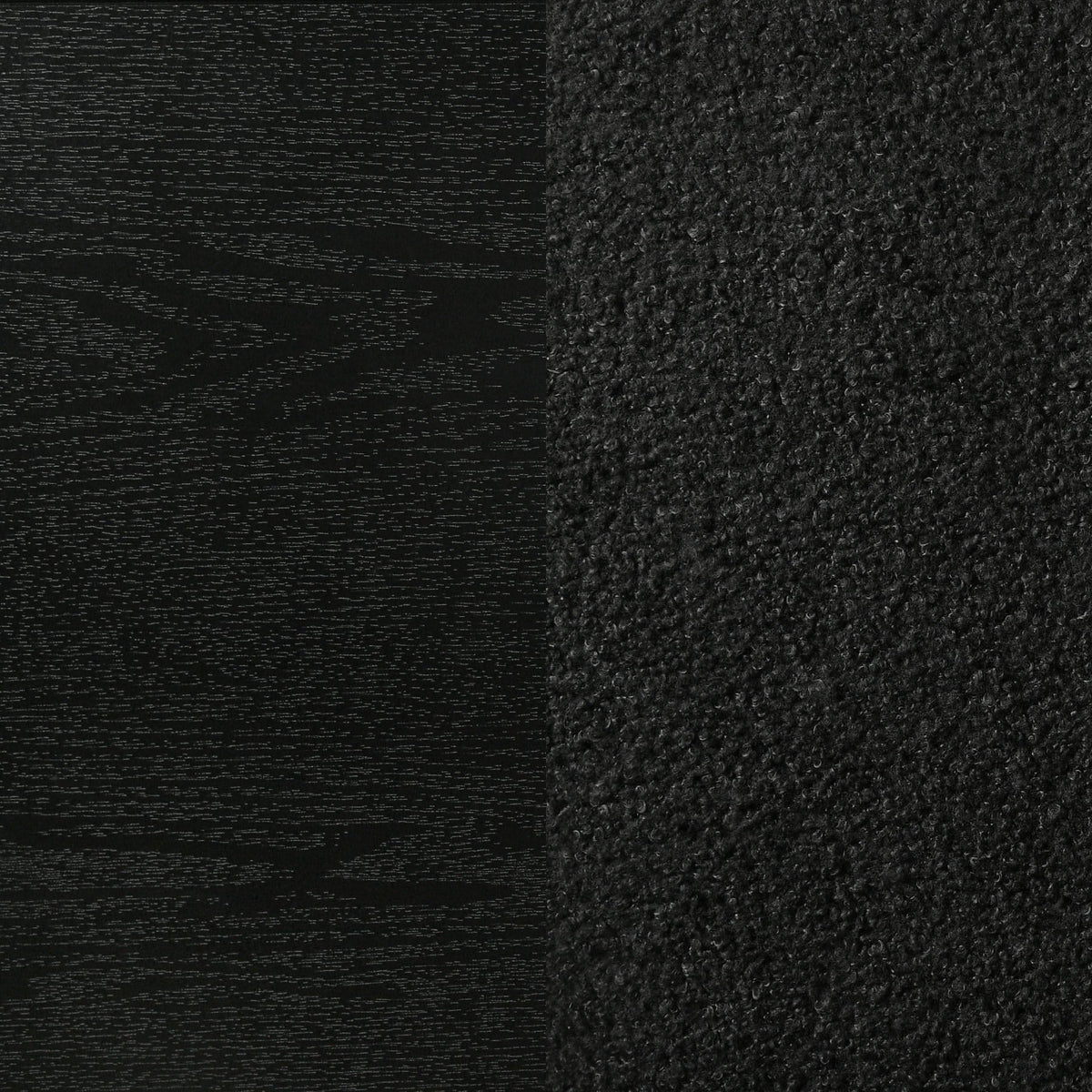 Cama individual tapizada Miranda de 54 pulgadas, color negro