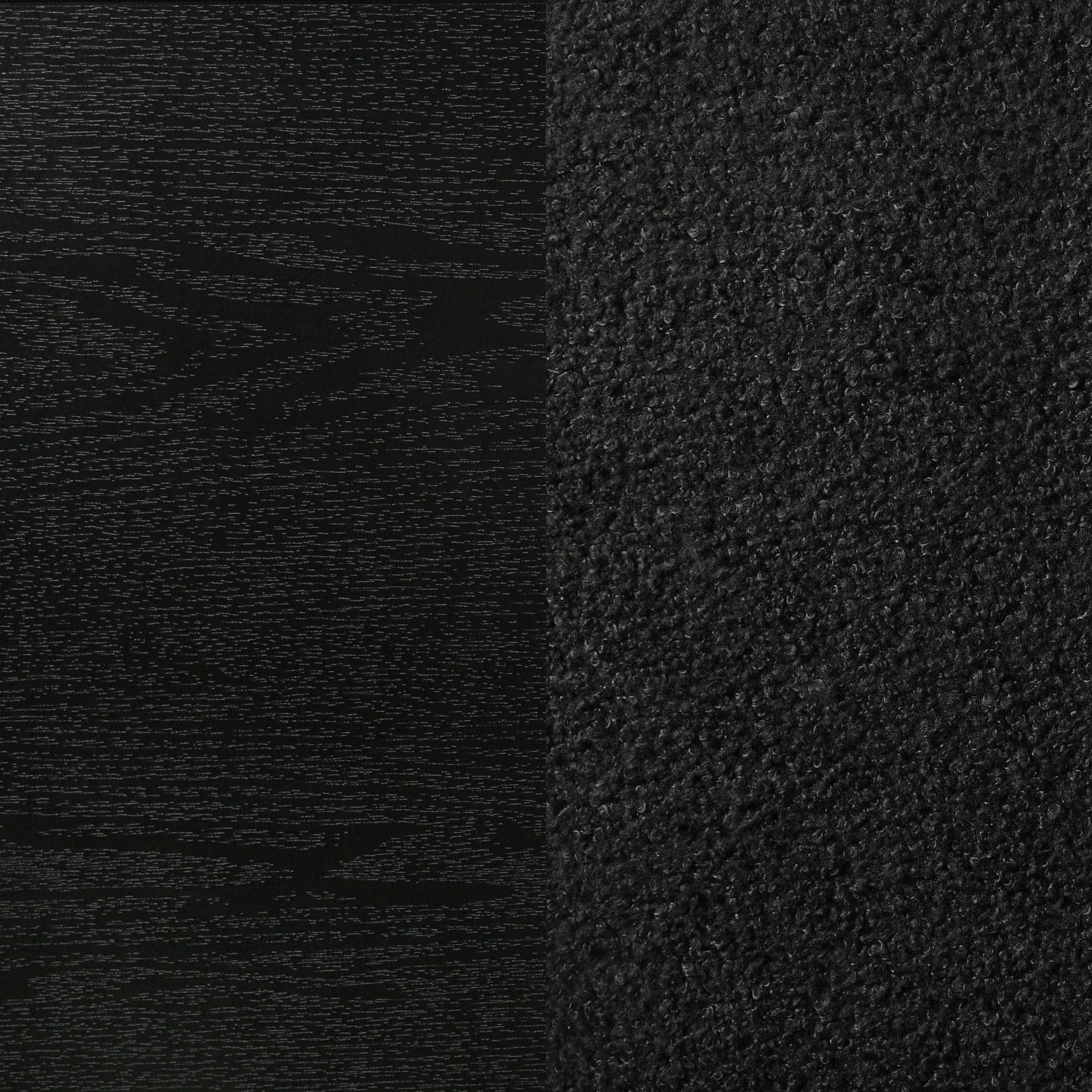 Cama individual tapizada Miranda de 54 pulgadas, color negro