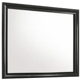 Juego de dormitorio Miranda California King de 4 piezas, color negro