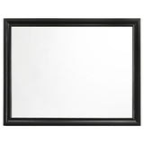 Juego de dormitorio Miranda California King de 4 piezas, color negro