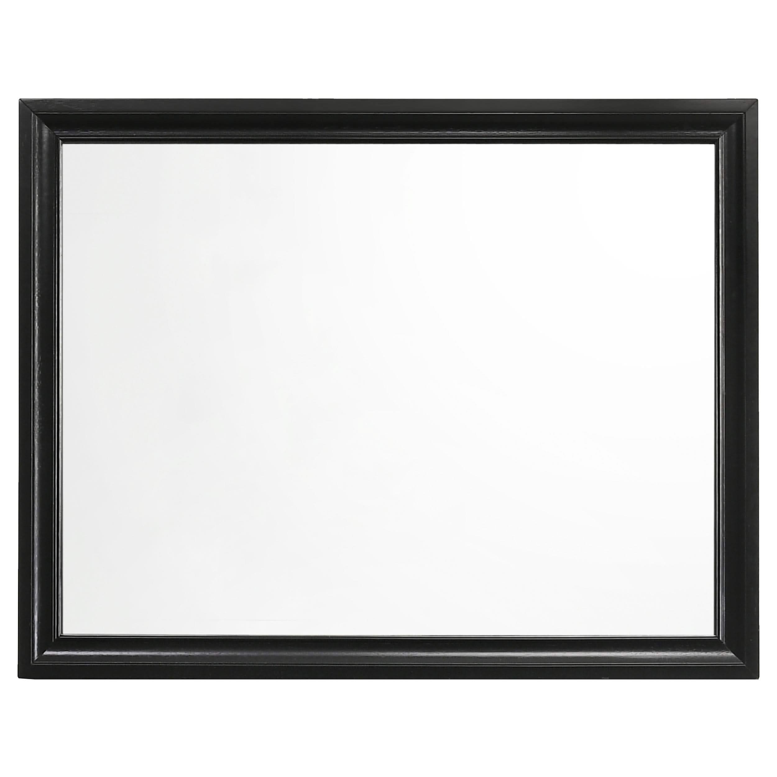 Juego de dormitorio Miranda California King de 4 piezas, color negro