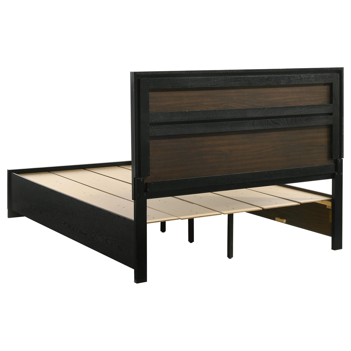 Juego de dormitorio Miranda Queen de 5 piezas, color negro