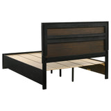 Juego de dormitorio Miranda Queen de 5 piezas, color negro