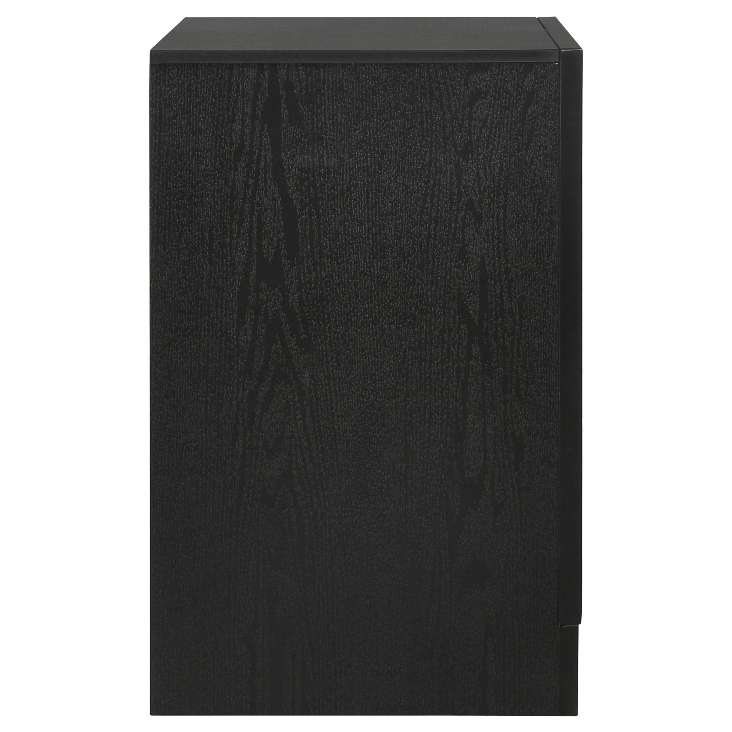 Miranda 3-drawer Nightstand Black