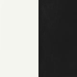 Retro 5-piece Oval Dining Table Set White and Black