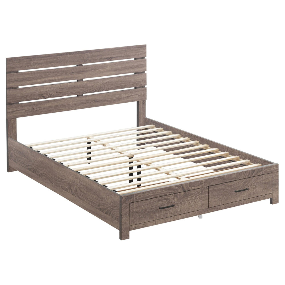 Juego de dormitorio Brantford de 4 piezas tamaño Queen en roble barril
