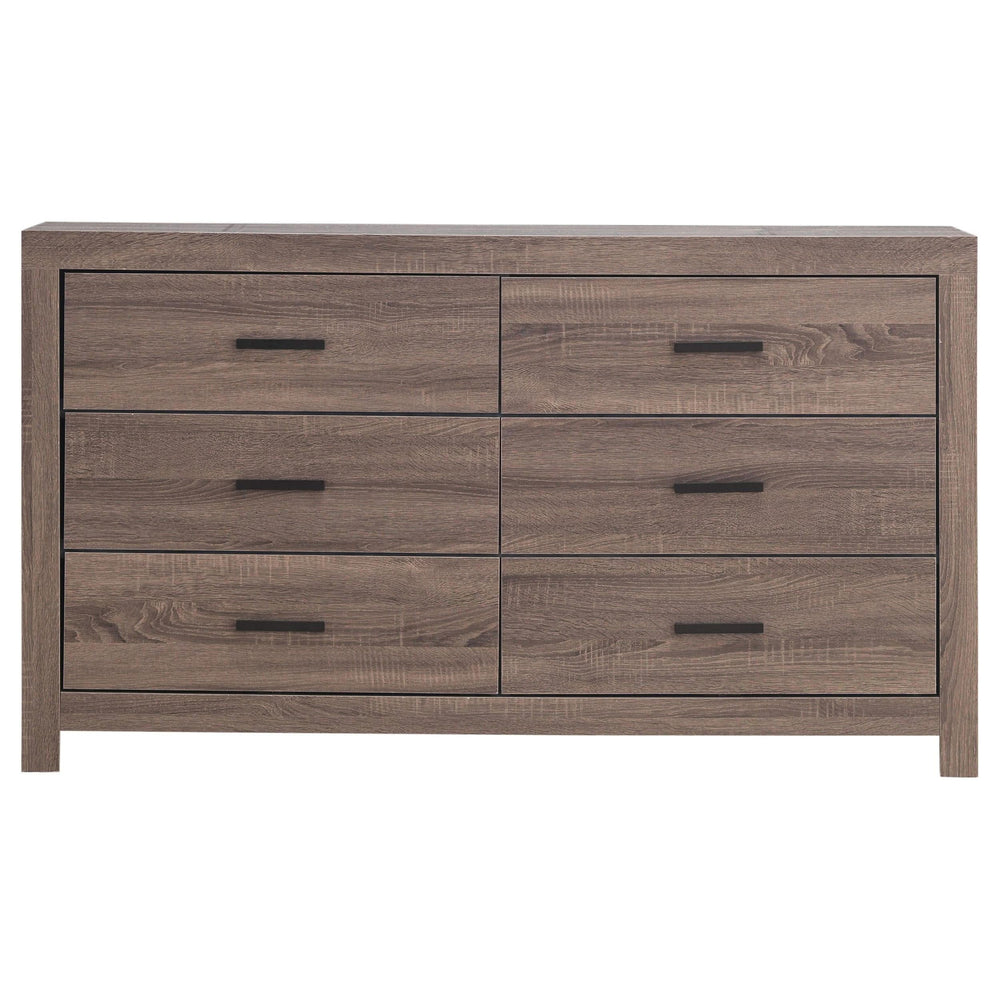 Juego de dormitorio Brantford de 4 piezas tamaño Queen en roble barril