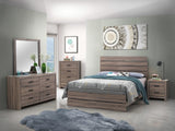 Juego de dormitorio Brantford de 5 piezas tamaño Queen en roble barril