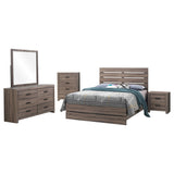 Juego de dormitorio Brantford de 5 piezas tamaño Queen en roble barril