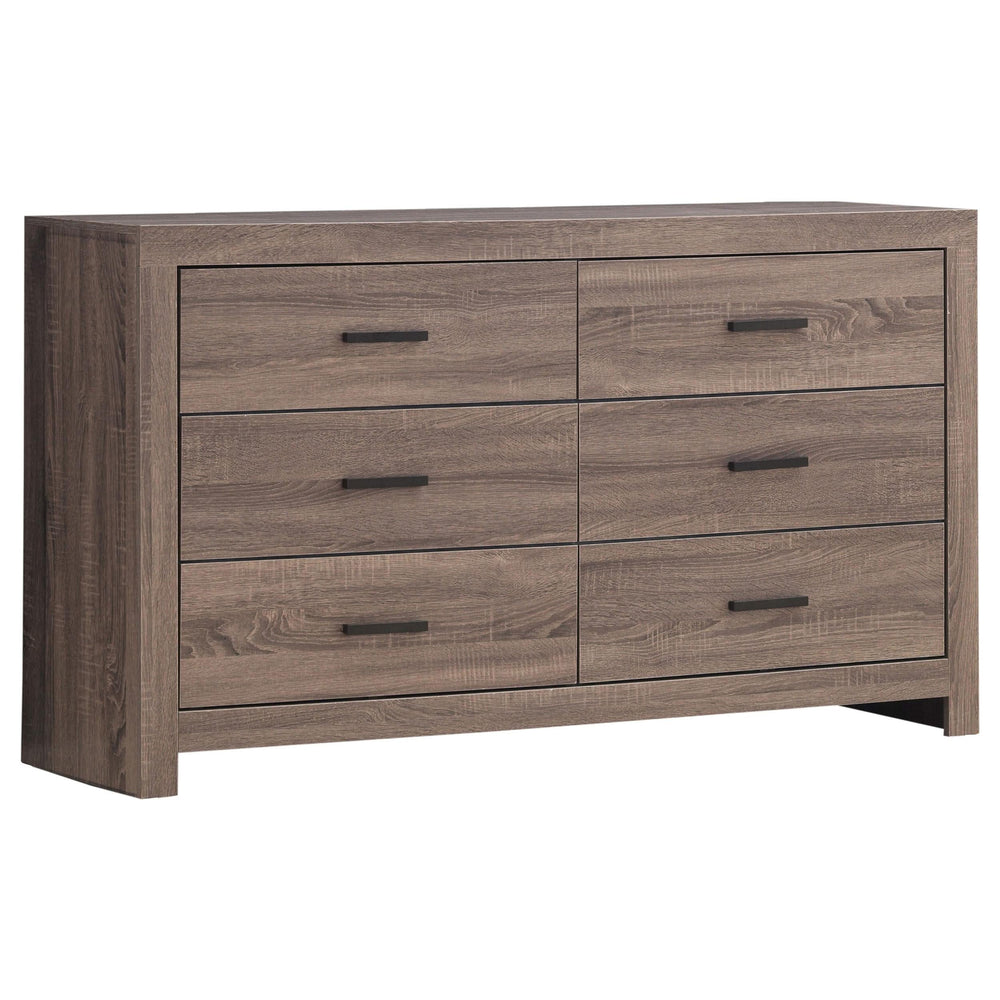 Juego de dormitorio Brantford de 5 piezas tamaño Queen en roble barril