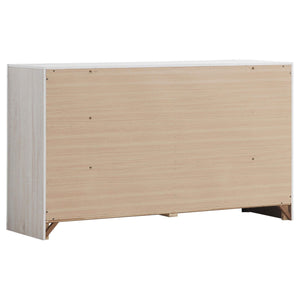 Juego de dormitorio Brantford de 4 piezas Eastern King en blanco costero