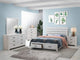 Juego de dormitorio Brantford de 5 piezas Eastern King en blanco costero
