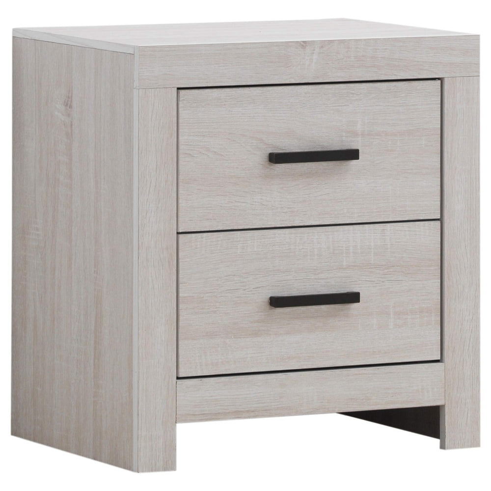 Juego de dormitorio Brantford de 5 piezas Eastern King en blanco costero