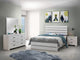 Juego de dormitorio Brantford de 4 piezas Eastern King en blanco costero