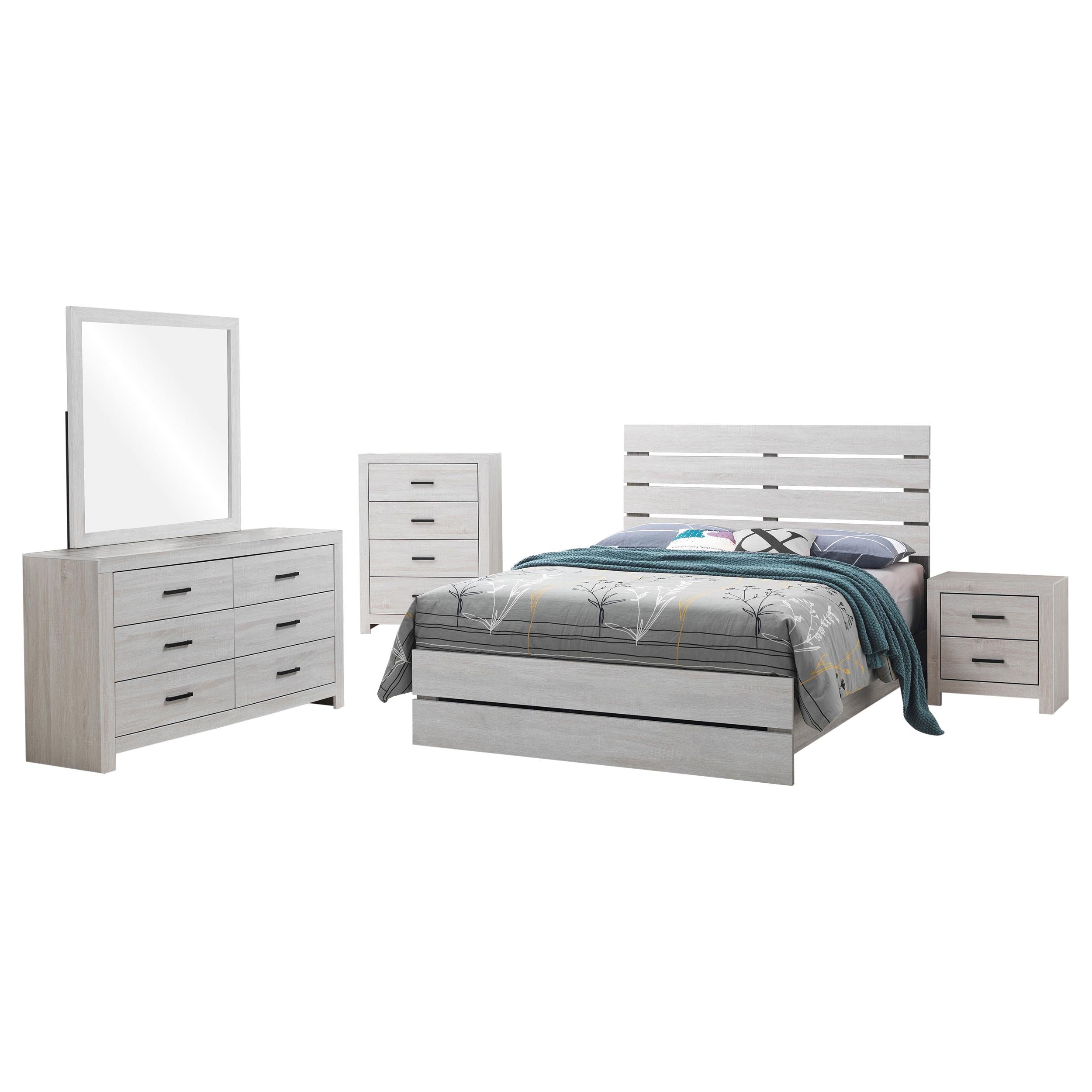 Brantford 5-piece Queen Bedroom Set Coastal White