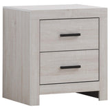 Juego de dormitorio Brantford de 5 piezas tamaño Queen en blanco costero