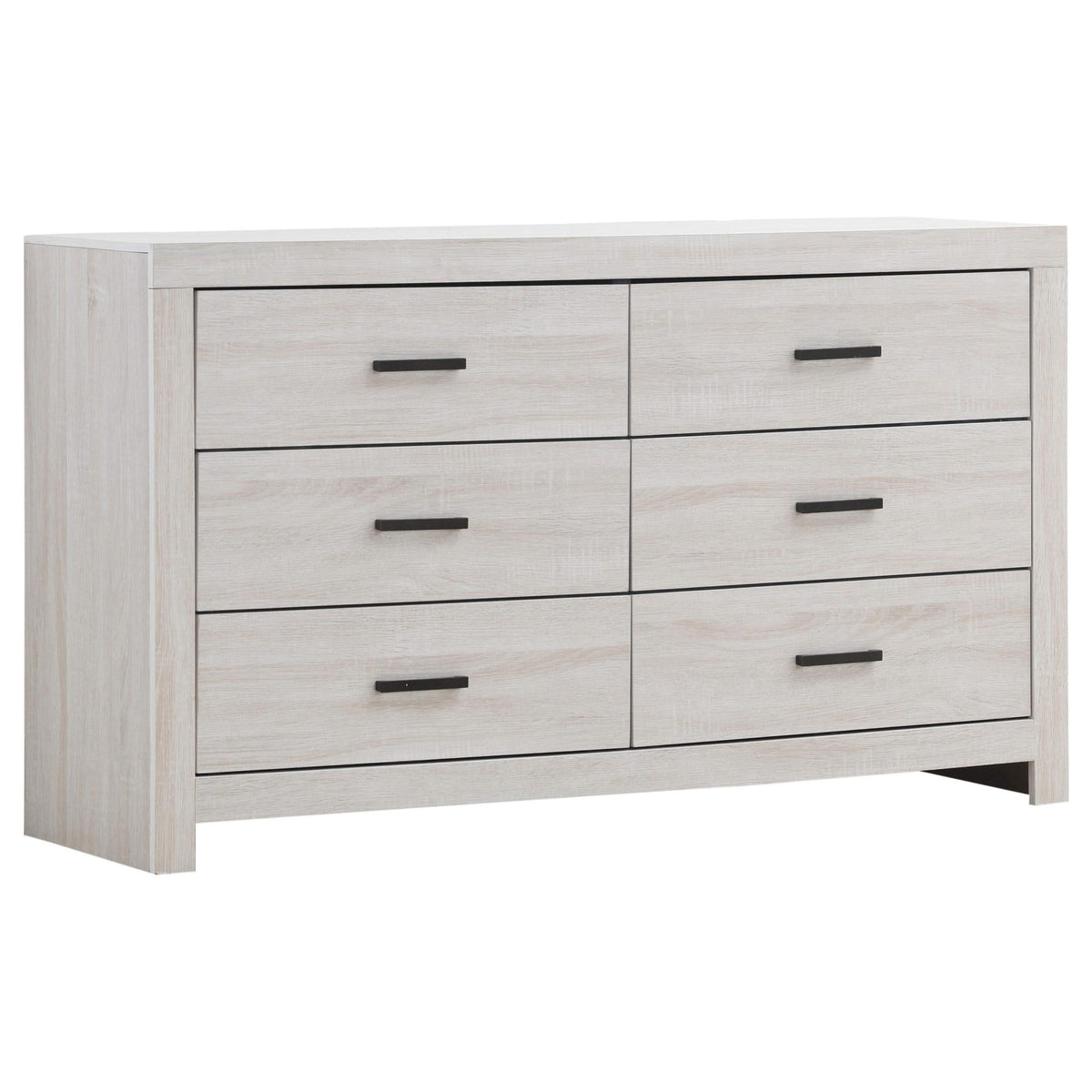 Juego de dormitorio Brantford de 5 piezas tamaño Queen en blanco costero