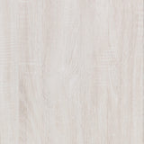 Cama Queen con paneles de madera Brantford en blanco costero