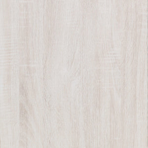 Cama Queen con paneles de madera Brantford en blanco costero